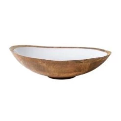 Be Home Mango Wood And Enamel X-Large Bowl
