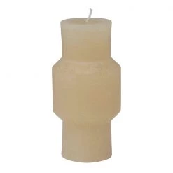Creative Co-Op Candles + Diffusers Unscented Totem Pillar Cream Candle