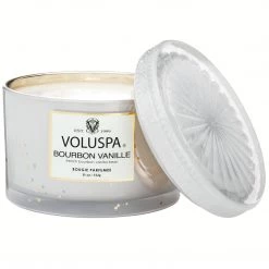 Voluspa Bourbon Vanille Corta Boxed Candle Candles + Diffusers