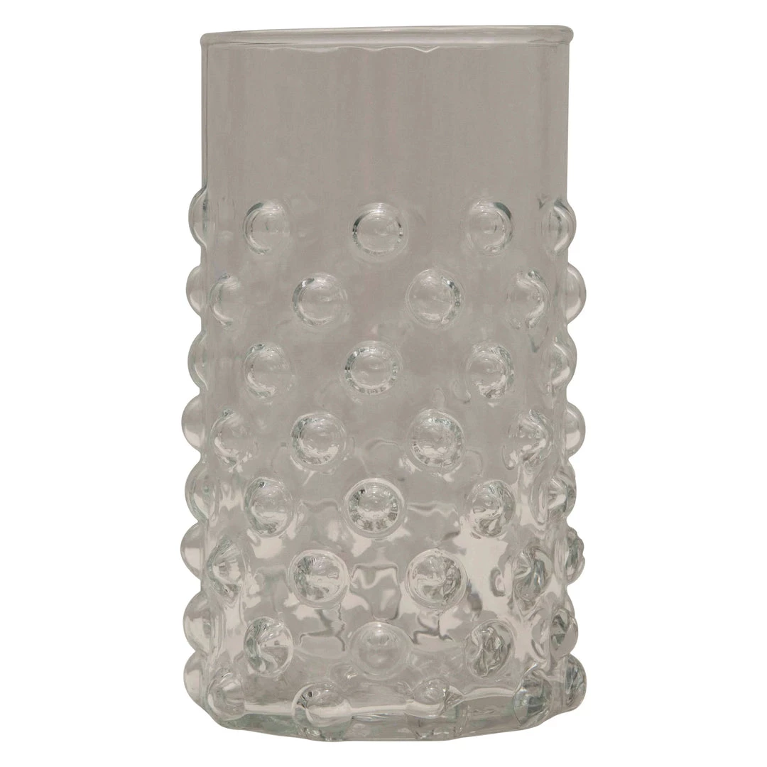 Creative Co-Op Servingware + Utensils Hobnail Drinking Glass