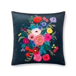 Loloi Rugs Throws + Bedding + Pillows Midnight Floral Pillow