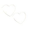Ink+Alloy Heart Wire Hoop Earrings Jewelry
