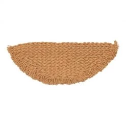 Creative Co-Op Woven Natural Coir Half Round Door Mat Rugs + Mats