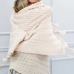 Pom Pom At Home Inc Capistrano Blush Throw Throws + Bedding + Pillows