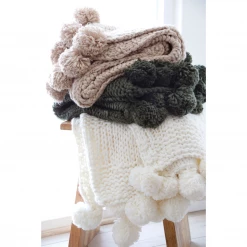 Pom Pom At Home Inc Oulu Natural Throw Throws + Bedding + Pillows