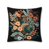 Loloi Rugs Black Multi Small Floral Pillow