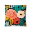 Loloi Rugs Black Multi Large Floral Pillow Throws + Bedding + Pillows