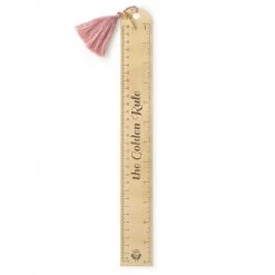Designworks Inc The Golden Rule Tassel & Charm Ruler Books + Stationary + Games