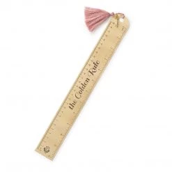 Designworks Inc The Golden Rule Tassel & Charm Ruler Books + Stationary + Games