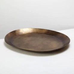 Be Home Cobbled Antique Bronze Platter