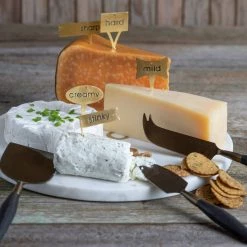 Be Home Black Wood & Antique Bronze Cheese Set Servingware + Utensils