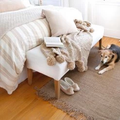 Pom Pom At Home Inc Oulu Natural Throw Throws + Bedding + Pillows