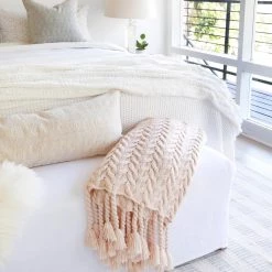 Pom Pom At Home Inc Capistrano Blush Throw Throws + Bedding + Pillows