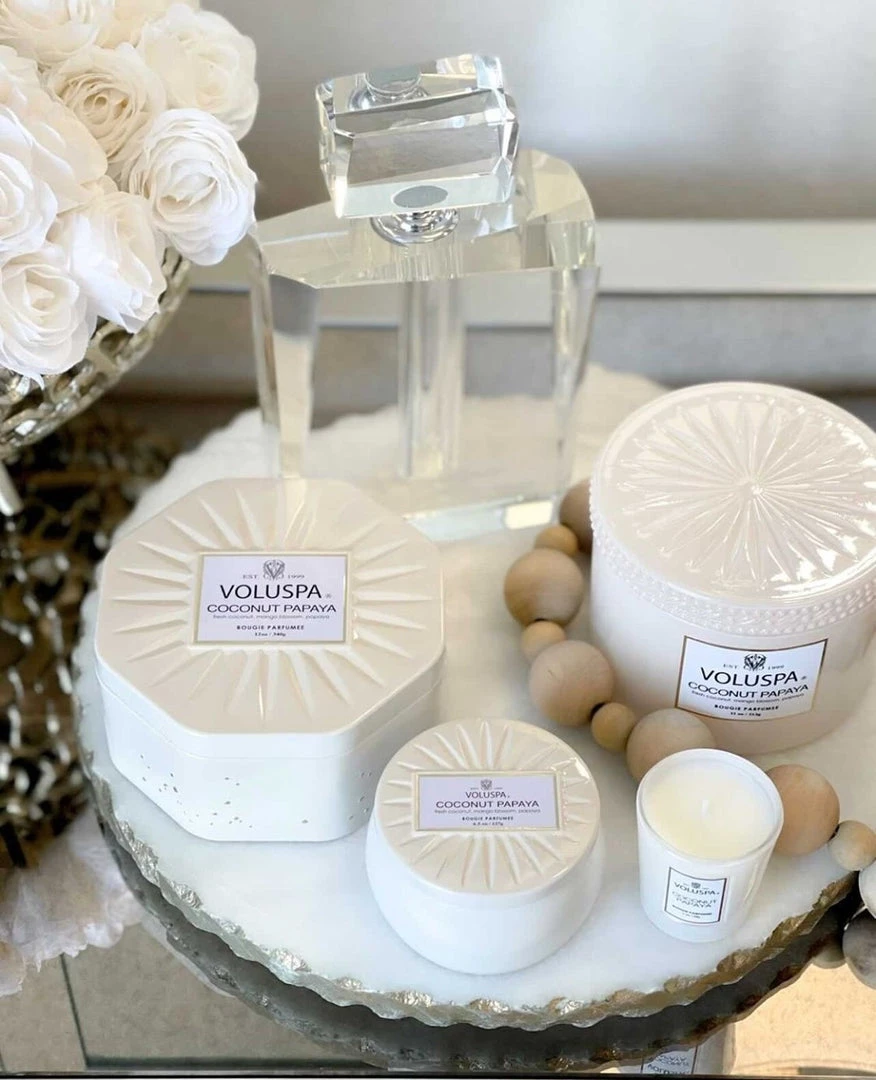 Voluspa Coconut Papaya Mini Tin Candle