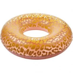 Sunnylife Outdoor + Summer Picks Pink Leopard Pool Ring