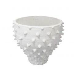 Jaime Young Spike Matte White Ceramic Vase