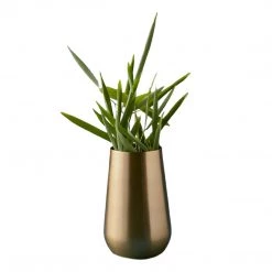 Be Home Satin Gold Maxi Sloped Vase Vases + Pots + Planters