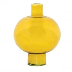Bidk Home Recycled Glass Round Vase Vases + Pots + Planters